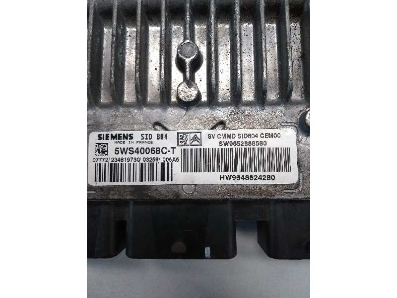 Recambio de centralita motor uce para citroen c3 1.4 hdi vivace referencia OEM IAM 5WS40068CT SW9652888580 HW9648624280 SID804