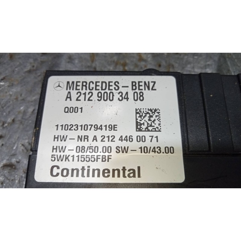 Recambio de modulo electronico para mercedes clase c (w204) coupe c 220 cdi blueefficiency (204.302) referencia OEM IAM A2129003