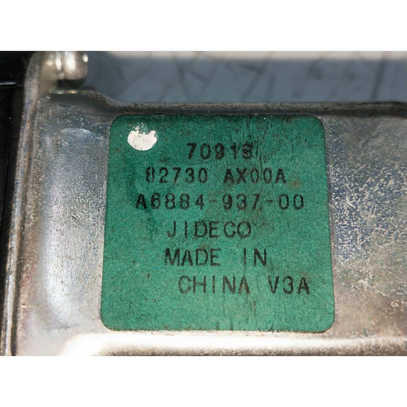 Recambio de elevalunas trasero derecho para nissan tiida (c11x/sc11x) 1.5 dci turbodiesel cat referencia OEM IAM 82730AX00A A688