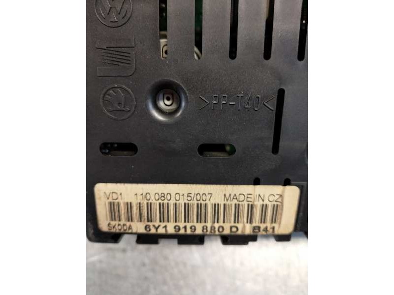 Recambio de cuadro instrumentos para skoda fabia (6y2/6y3) comfort referencia OEM IAM 110080015007 6Y1919880D 