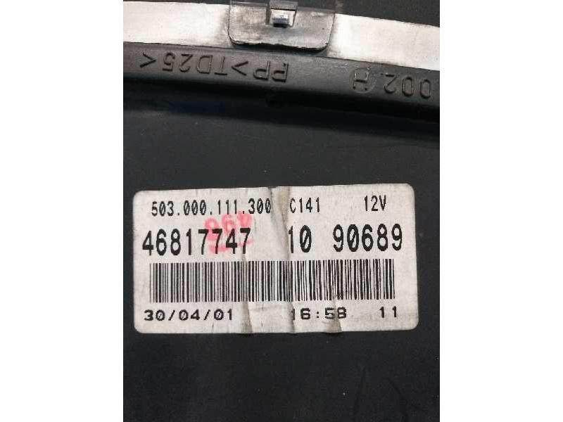 Recambio de cuadro instrumentos para fiat doblo (119) 1.9 diesel cat referencia OEM IAM 46817747 10 90689 503000111300