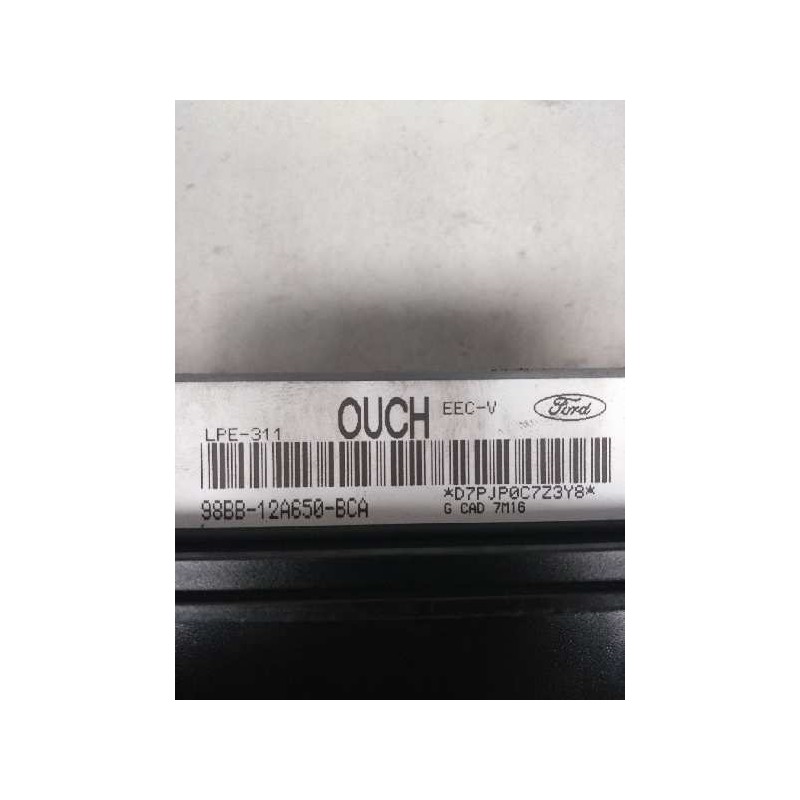 Recambio de centralita motor uce para ford mondeo berlina (gd) 2.0 16v cat referencia OEM IAM 98BB12A650BCA OUCH 