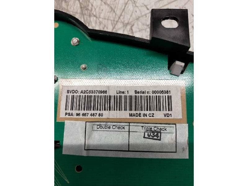 Recambio de cuadro instrumentos para peugeot 207 sw sport referencia OEM IAM 9666748780 A2C53370966 