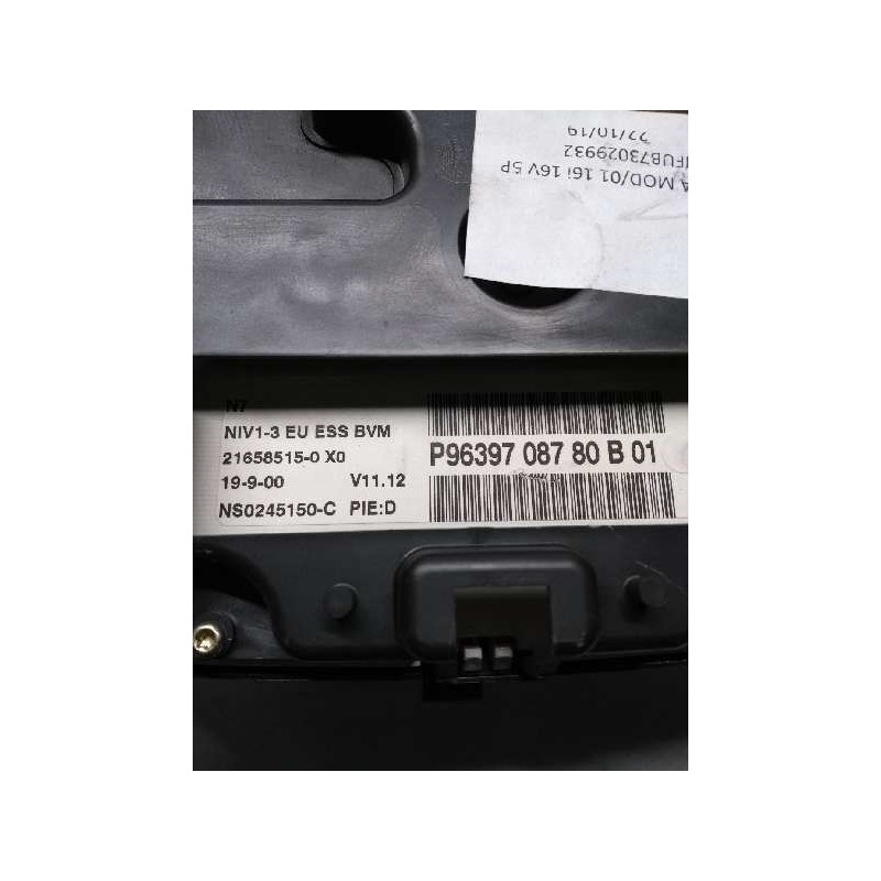 Recambio de cuadro instrumentos para citroen xsara berlina 1.6i 16v exclusive referencia OEM IAM P9639708780 B01 216585150
