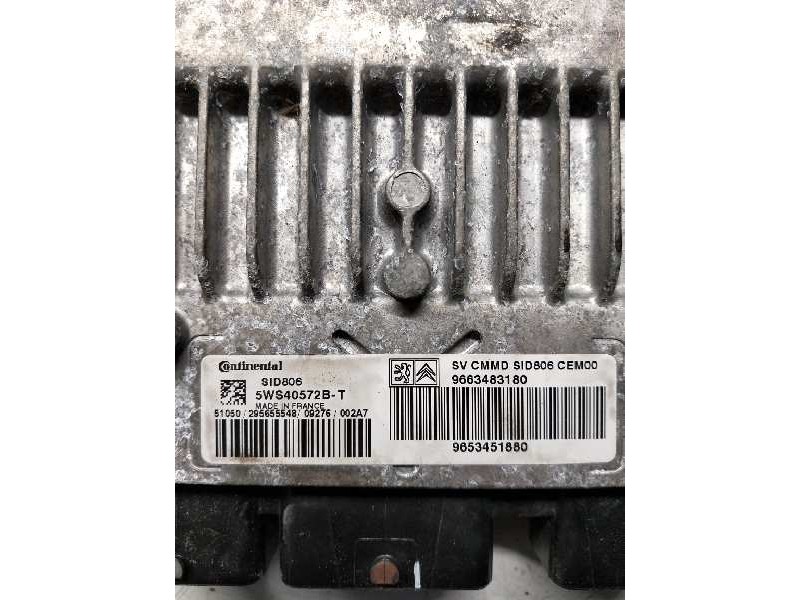 Recambio de centralita motor uce para citroen c2 furio referencia OEM IAM 5WS40572BT 9663483180 9653451880 SID806