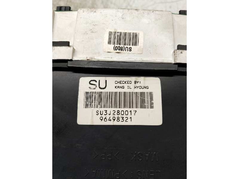 Recambio de cuadro instrumentos para daewoo tacuma cdx referencia OEM IAM 96498321 SU3J280017 SU