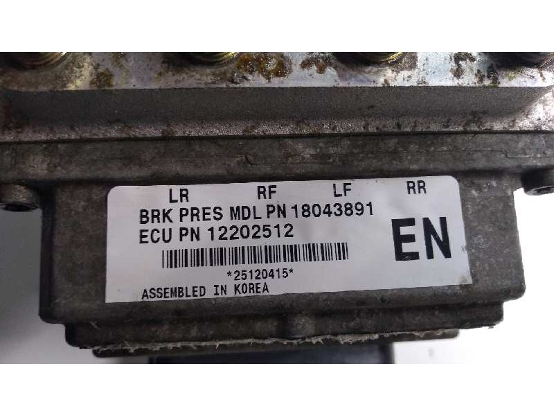 Recambio de abs para daewoo kalos 1.4 cat referencia OEM IAM 12202512 18043891 