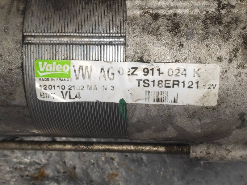 Recambio de motor arranque para skoda yeti active referencia OEM IAM 02Z911024K TS18ER121 
