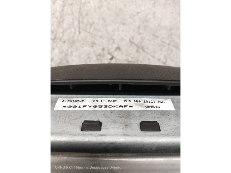Recambio de airbag delantero izquierdo para volkswagen touareg (7l6) referencia OEM IAM 7L6880201CT 61503074E  Recambio de airbag delantero izquierdo para volkswagen touareg (7l6) referencia OEM IAM 7L6880201CT 61503074E