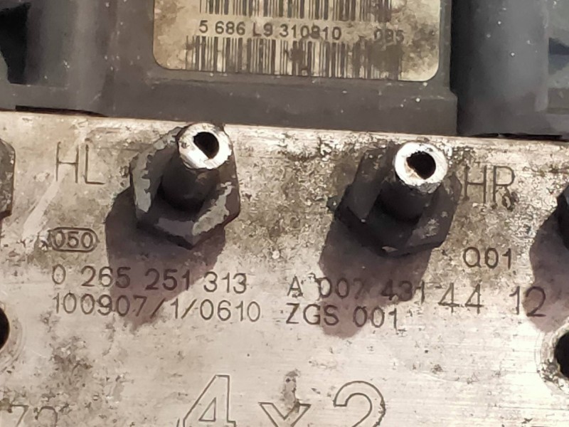 Recambio de abs para mercedes vito kasten (639) 113 cdi extralang (639.605) referencia OEM IAM 0265251313 A0074314412 0265951386