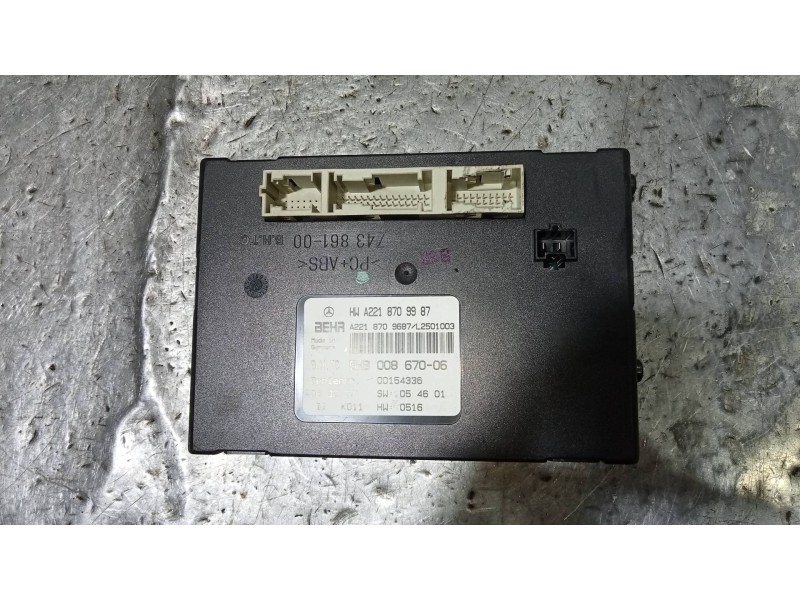 Recambio de modulo electronico para mercedes clase s (w221) berlina 450 l (221.170) referencia OEM IAM A2218709987 5HB00867006 