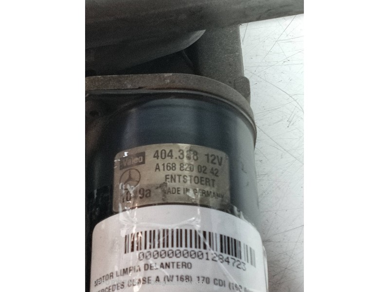 Recambio de motor limpia delantero para mercedes clase a (w168) 170 cdi (168.008) referencia OEM IAM 404388 A1688200242 