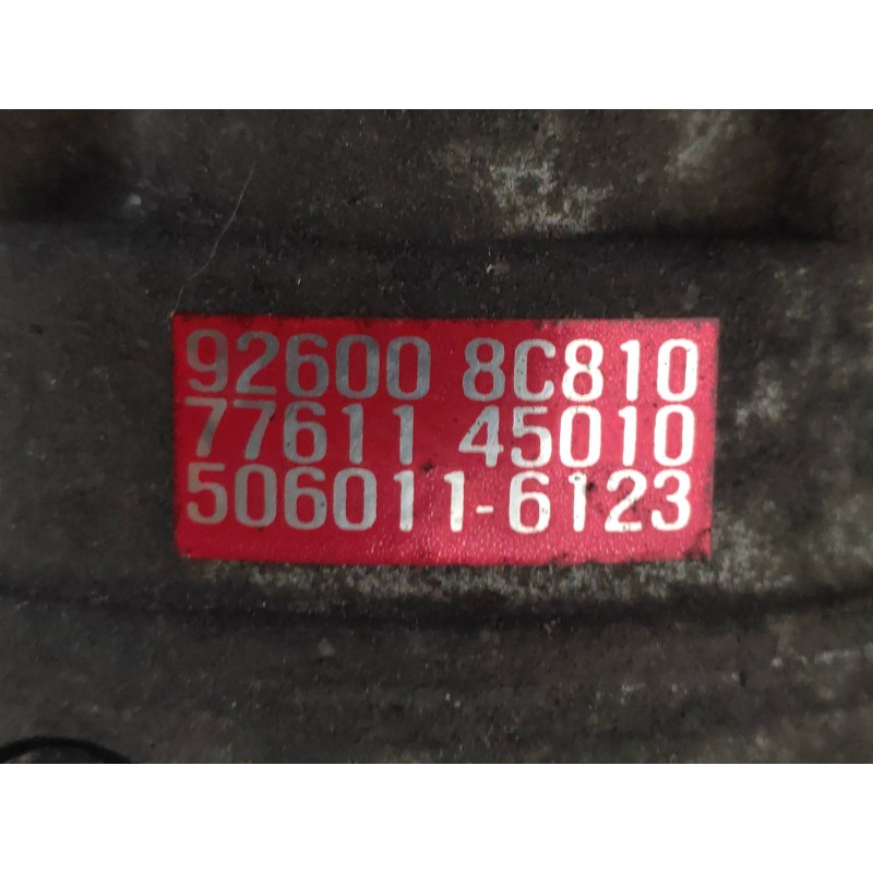 Recambio de compresor aire acondicionado para nissan vanette cargo vanette cargo combi - 5 referencia OEM IAM 5062116060 DKS16H 