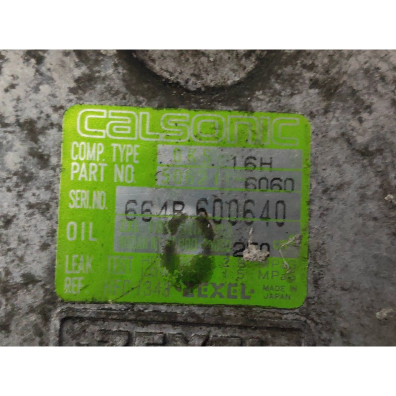 Recambio de compresor aire acondicionado para nissan vanette cargo vanette cargo combi - 5 referencia OEM IAM 5062116060 DKS16H 