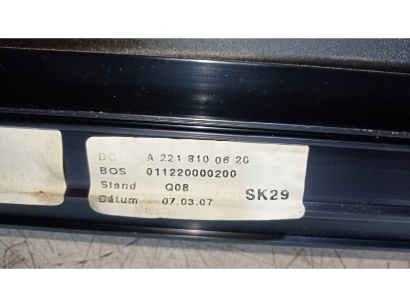 Recambio de elevalunas trasero derecho para mercedes clase s (w221) berlina 450 l (221.170) referencia OEM IAM 9902001815  PARAS