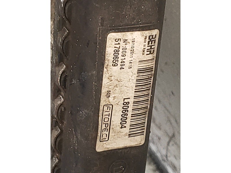 Recambio de radiador agua para citroen nemo x referencia OEM IAM 51780659   Recambio de radiador agua para citroen nemo x referencia OEM IAM 51780659