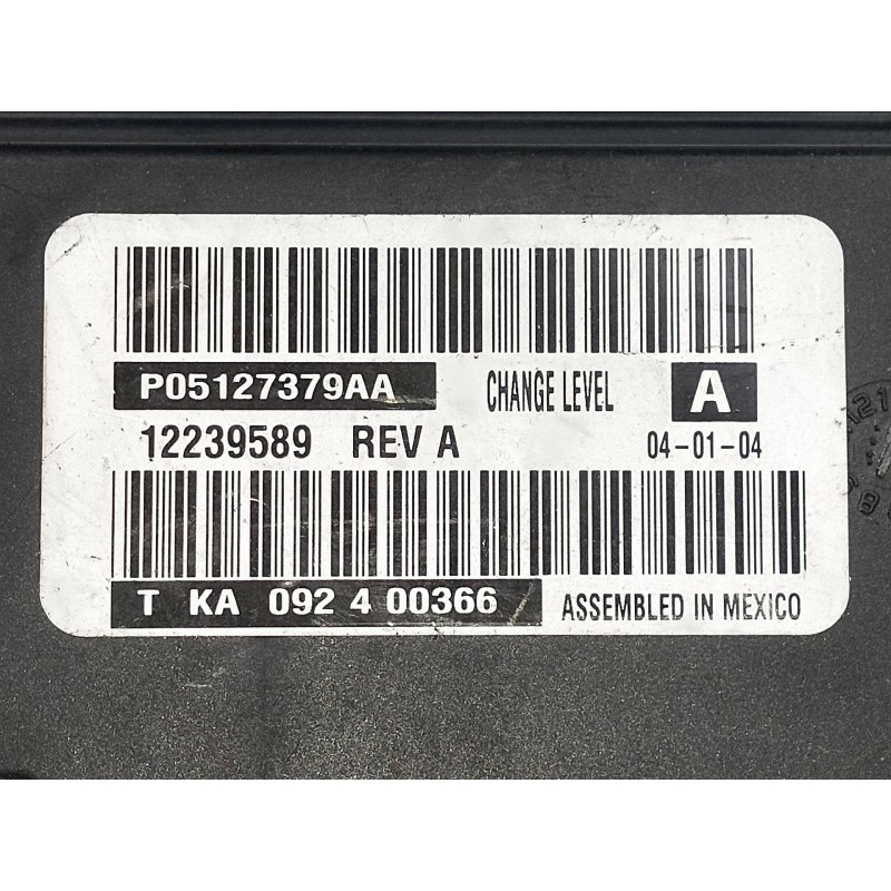 Recambio de mando calefaccion / aire acondicionado para chrysler voyager (rg) 2.5 crd cat referencia OEM IAM P05127379AA TKA0924