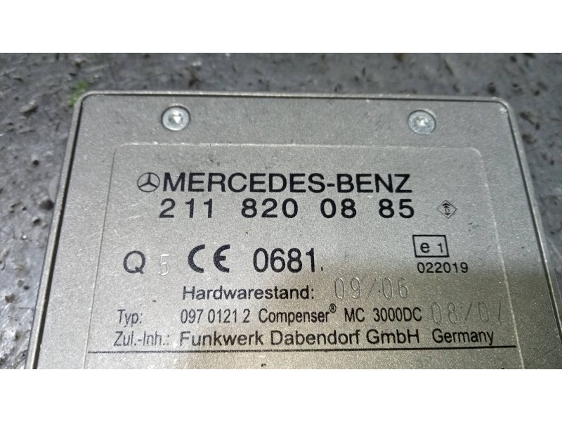 Recambio de modulo electronico para mercedes clase s (w221) berlina 450 l (221.170) referencia OEM IAM 2118200885  
