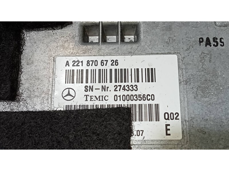 Recambio de modulo electronico para mercedes clase s (w221) berlina 450 l (221.170) referencia OEM IAM A2218706726  