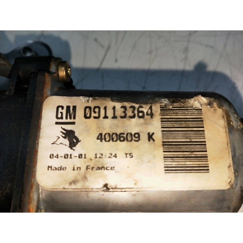 Recambio de elevalunas delantero derecho para opel corsa c 1.2 16v cat (z 12 xe / lw4) referencia OEM IAM 400609K 09113364 5P