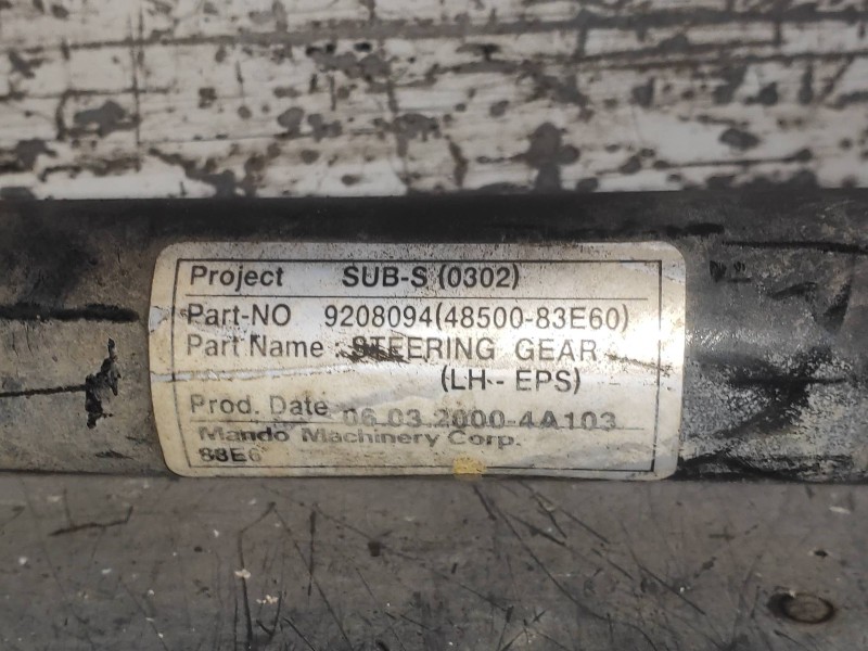 Recambio de cremallera direccion para opel agila básico referencia OEM IAM 9208094 4850083E60 