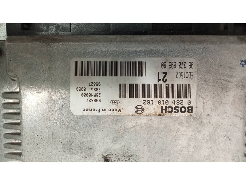 Recambio de centralita motor uce para citroen xsara berlina 2.0 hdi exclusive (66kw) referencia OEM IAM 0281010162 9637089680 ED