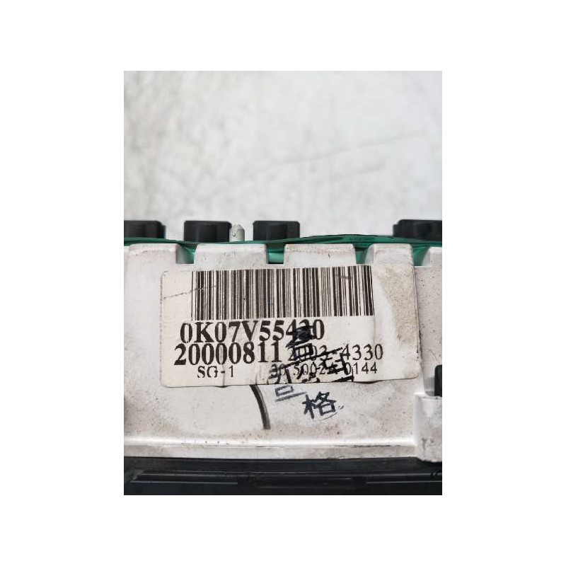 Recambio de cuadro instrumentos para kia sportage 2.0 turbodiesel cat referencia OEM IAM 0K07V55430 20000811 20034330 5002A