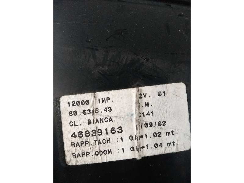 Recambio de cuadro instrumentos para fiat marea weekend (185) 1.9 jtd cat referencia OEM IAM 46839163 60634543 