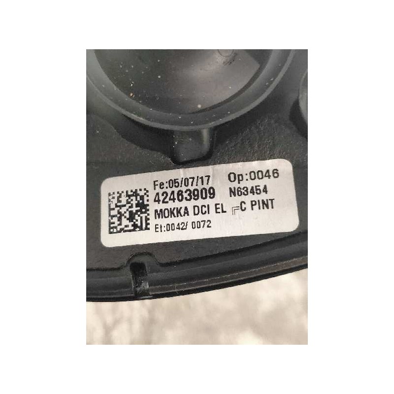 Recambio de retrovisor derecho para opel mokka x color edition start/stop referencia OEM IAM 42463909  