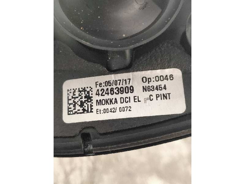 Recambio de retrovisor derecho para opel mokka x color edition start/stop referencia OEM IAM 42463909  