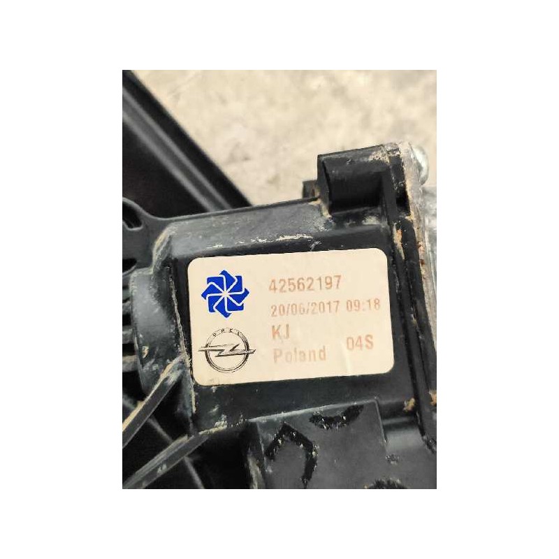 Recambio de elevalunas delantero derecho para opel mokka x color edition start/stop referencia OEM IAM 42562197 98910SUV20 