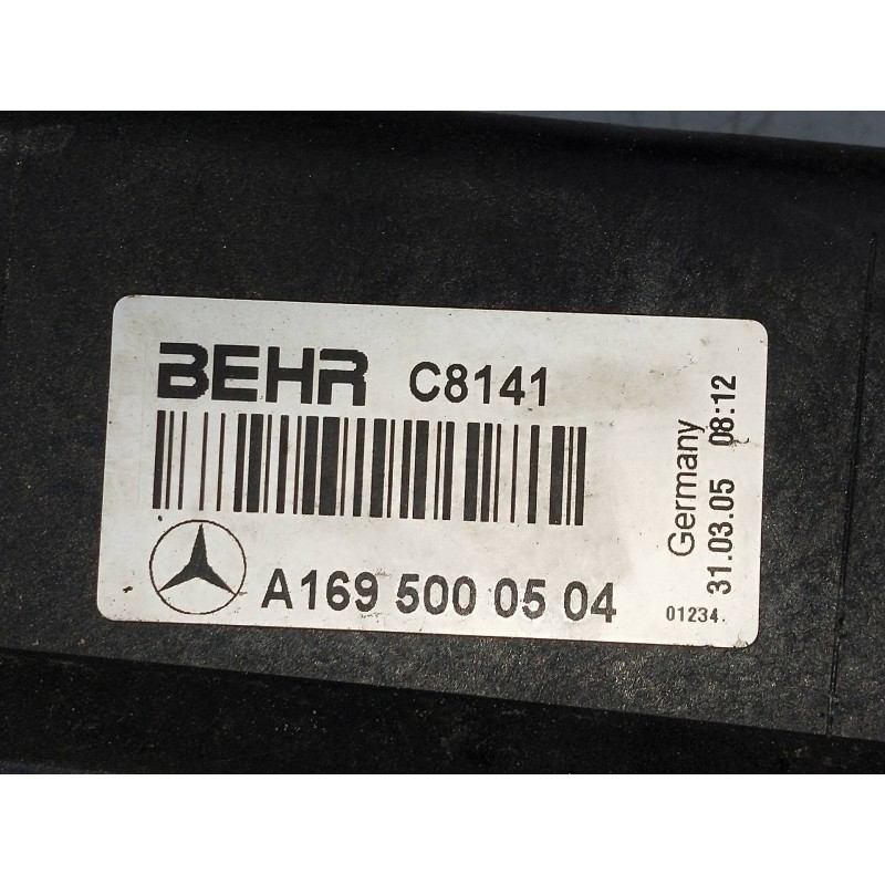 Recambio de radiador agua para mercedes clase a (w169) 2.0 cdi cat referencia OEM IAM 1695000504  