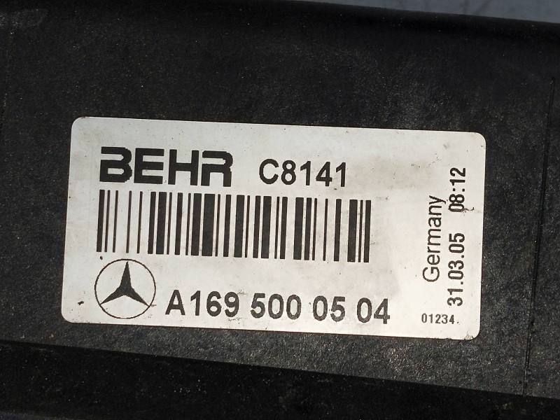 Recambio de radiador agua para mercedes clase a (w169) 2.0 cdi cat referencia OEM IAM 1695000504  