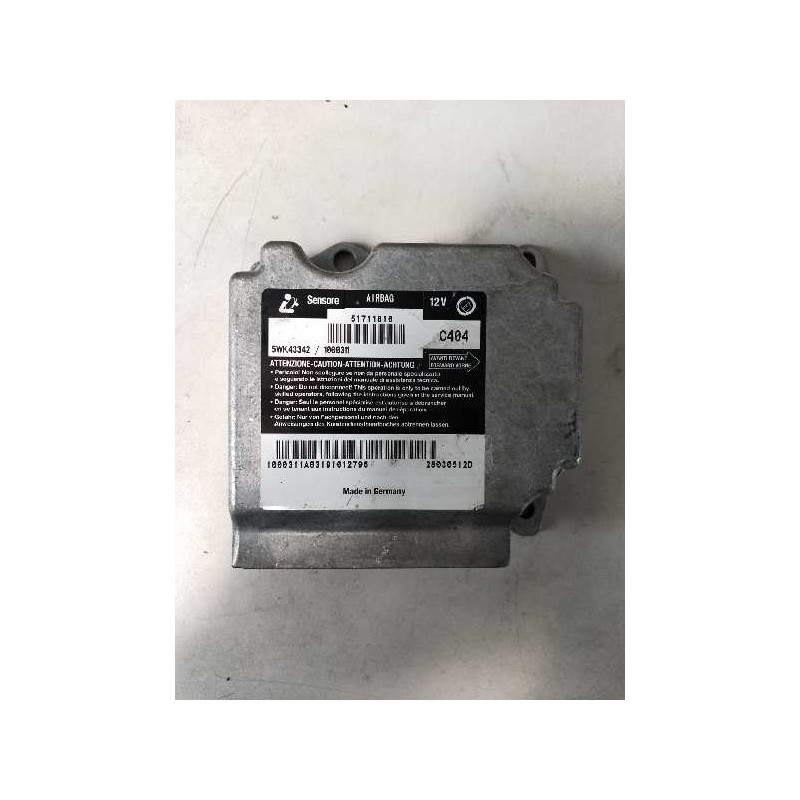 Recambio de centralita airbag para fiat stilo (192) 1.9 jtd / 1.9 jtd 115 active referencia OEM IAM 5WK43342 1000311 51711816
