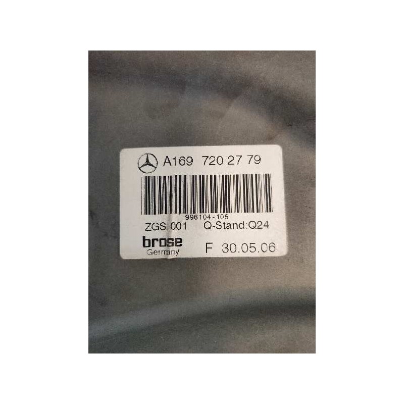 Recambio de elevalunas delantero izquierdo para mercedes clase b (w245) 180 cdi (245.207) referencia OEM IAM 1697202779 31T455 