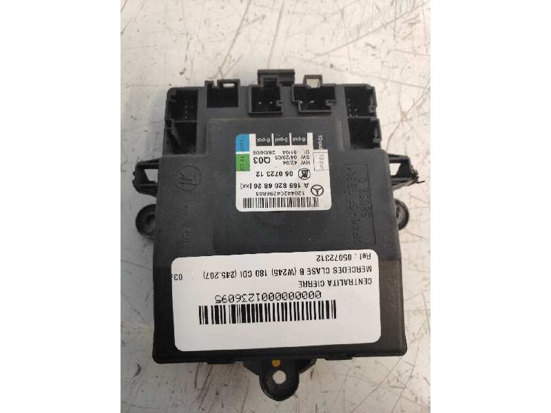 Recambio de centralita cierre para mercedes clase b (w245) 180 cdi (245.207) referencia OEM IAM 05072312 A1698206826 Q03