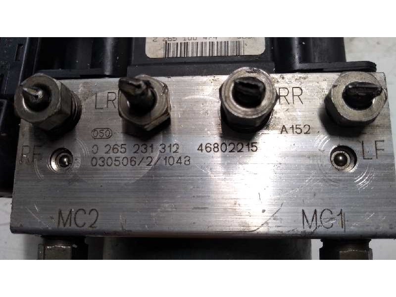 Recambio de abs para fiat panda (169) 1.2 cat referencia OEM IAM 0265231312 0265800306 46802215