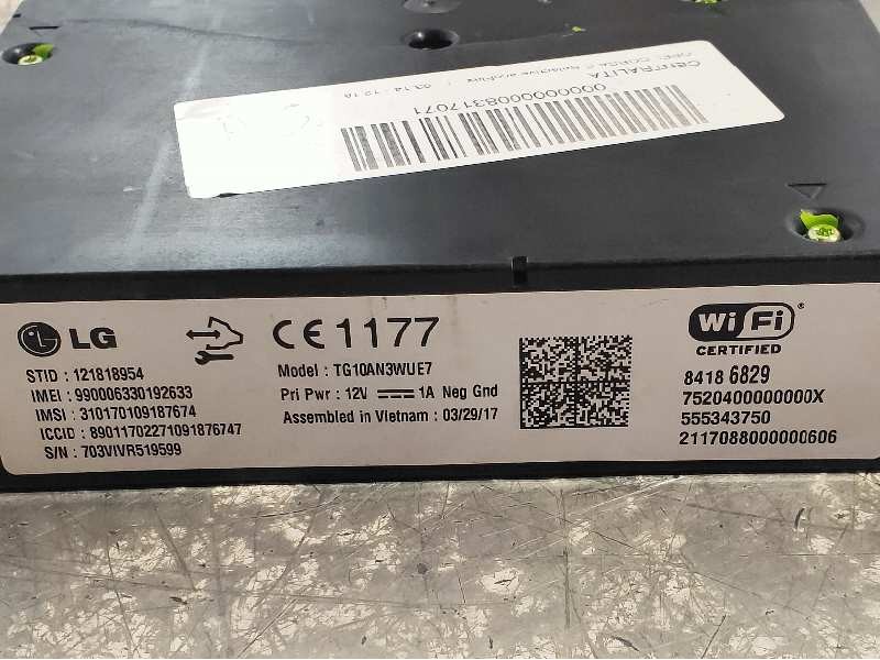 Recambio de modulo electronico para opel mokka x color edition start/stop referencia OEM IAM 84186829 555343750 121818954