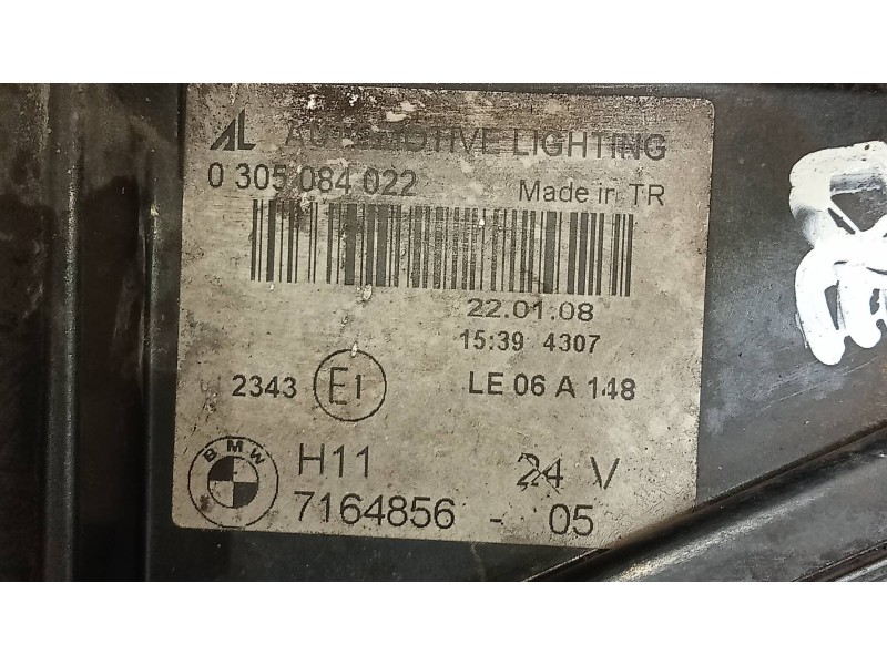 Recambio de faro antiniebla derecho para bmw serie 1 coupe (e82) 120d referencia OEM IAM   