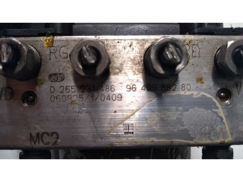 Recambio de abs para citroen c4 berlina 1.6 16v hdi referencia OEM IAM 0265231486 0265800395 9649988280 Recambio de abs para citroen c4 berlina 1.6 16v hdi referencia OEM IAM 0265231486 0265800395 9649988280