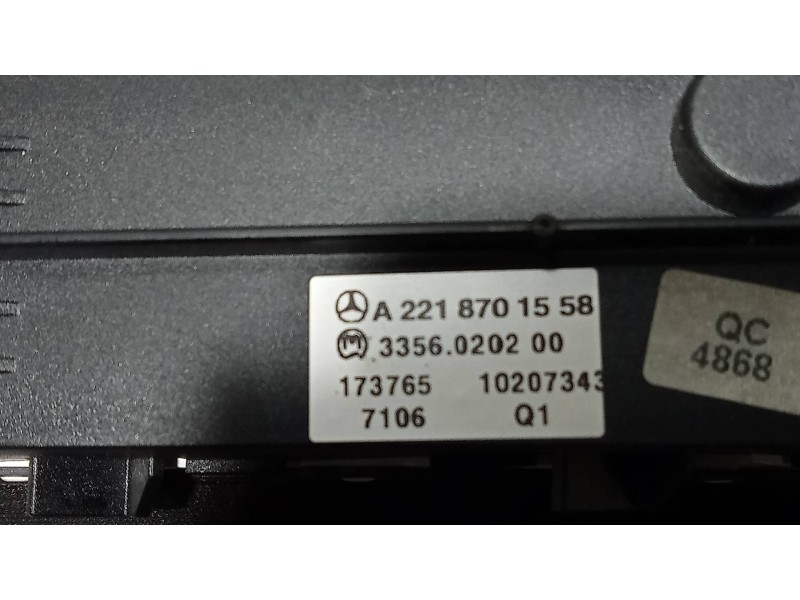 Recambio de mando multifuncion para mercedes clase s (w221) berlina 450 l (221.170) referencia OEM IAM A2218701558  