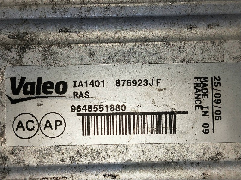 Recambio de intercooler para citroen c4 coupe 1.6 16v hdi fap referencia OEM IAM 9648551880 876923JF 