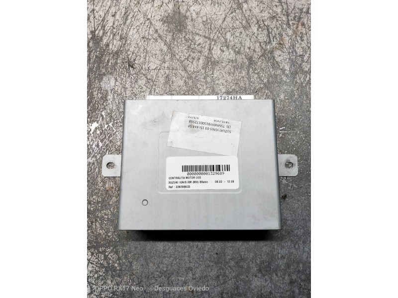 Recambio de centralita motor uce para suzuki ignis rm (mh) básico referencia OEM IAM 3392086G5 086G5 J3