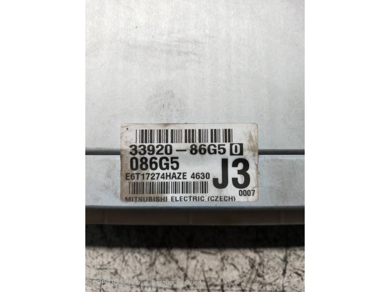 Recambio de centralita motor uce para suzuki ignis rm (mh) básico referencia OEM IAM 3392086G5 086G5 J3