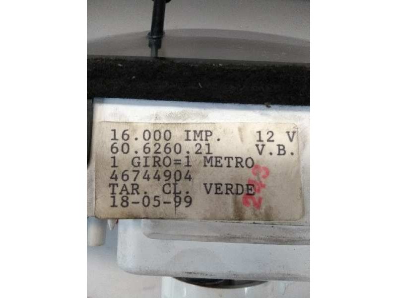 Recambio de cuadro instrumentos para fiat punto berlina (176) 1.2 cat referencia OEM IAM 46744904 60626021  Recambio de cuadro instrumentos para fiat punto berlina (176) 1.2 cat referencia OEM IAM 46744904 60626021