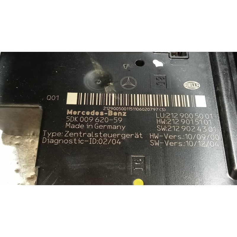 Recambio de caja reles / fusibles para mercedes clase e (w212) lim. e 300 cdi blueefficiency (212.025) referencia OEM IAM 212900