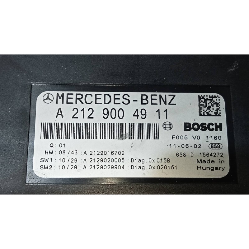 Recambio de caja reles / fusibles para mercedes clase e (w212) lim. e 300 cdi blueefficiency (212.025) referencia OEM IAM A21290