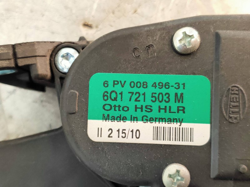 Recambio de potenciometro pedal para seat ibiza (6j5) ecomotive referencia OEM IAM 6Q1721503M 6PV0049631 