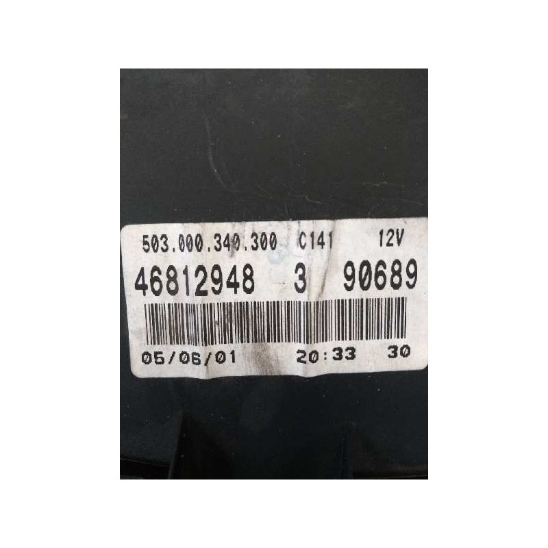 Recambio de cuadro instrumentos para fiat punto berlina (188) 1.2 cat referencia OEM IAM 46812948 3 90689 503000340300