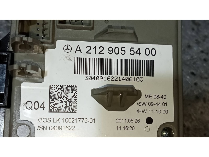 Recambio de conmutador de arranque para mercedes clase e (w212) lim. e 300 cdi blueefficiency (212.025) referencia OEM IAM A2129
